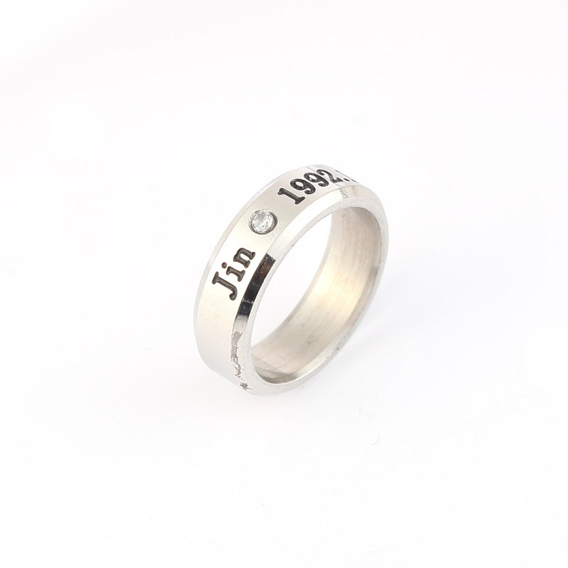 Trendy Kpop Logo Ring