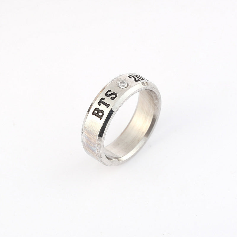 Trendy Kpop Logo Ring