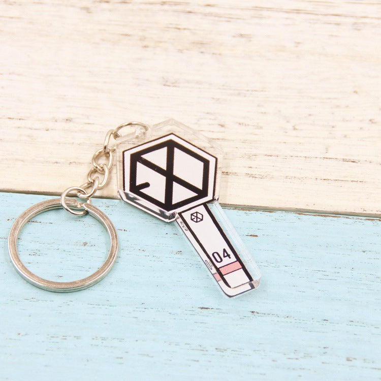 KPOP Lightstick Cartoon Acrylic Keyring