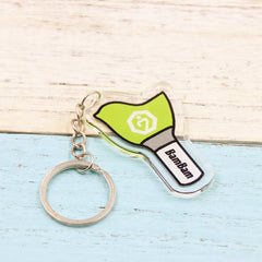 KPOP Cartoon Acrylic Pendant Keychain Set