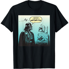 Funny Darth Vader and Boba Fett Comic T-Shirt