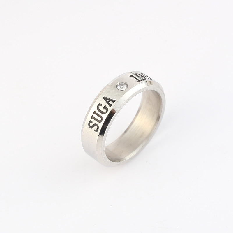 Trendy Kpop Logo Ring