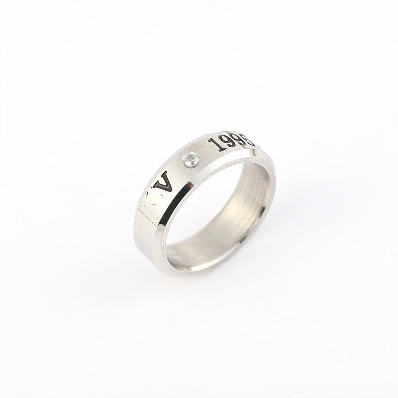 Trendy Kpop Logo Ring