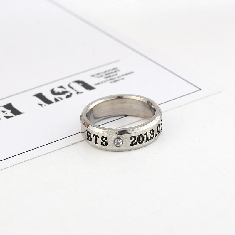 Trendy Kpop Logo Ring