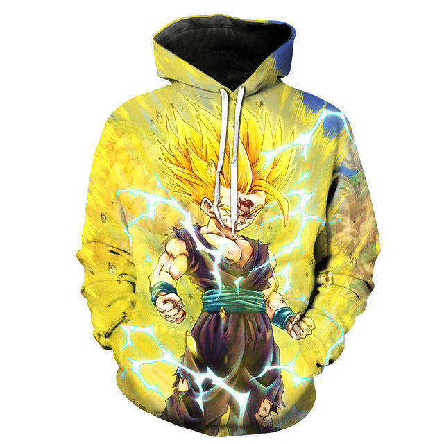 Unisex Casual Anime Digital Print Sports Cosplay Hoodie