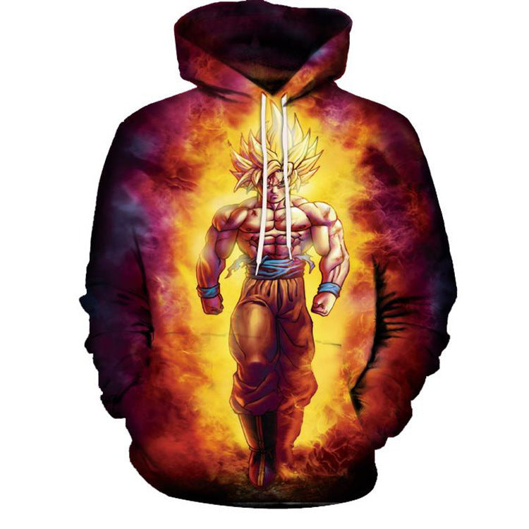 Unisex Casual Anime Digital Print Sports Cosplay Hoodie