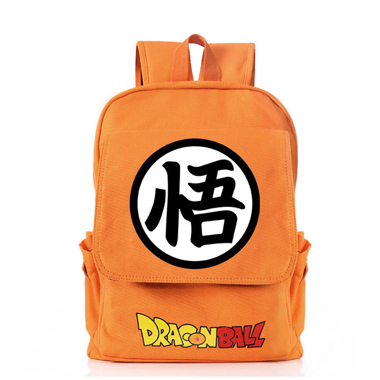 Trendy Anime Goku Canvas Backpack