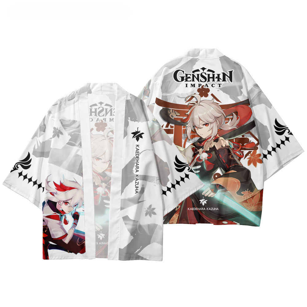 Unisex Game 3d Print Cosplay Kimono Cloak