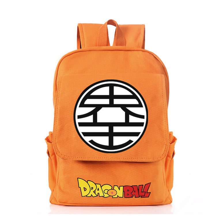 Trendy Anime Goku Canvas Backpack