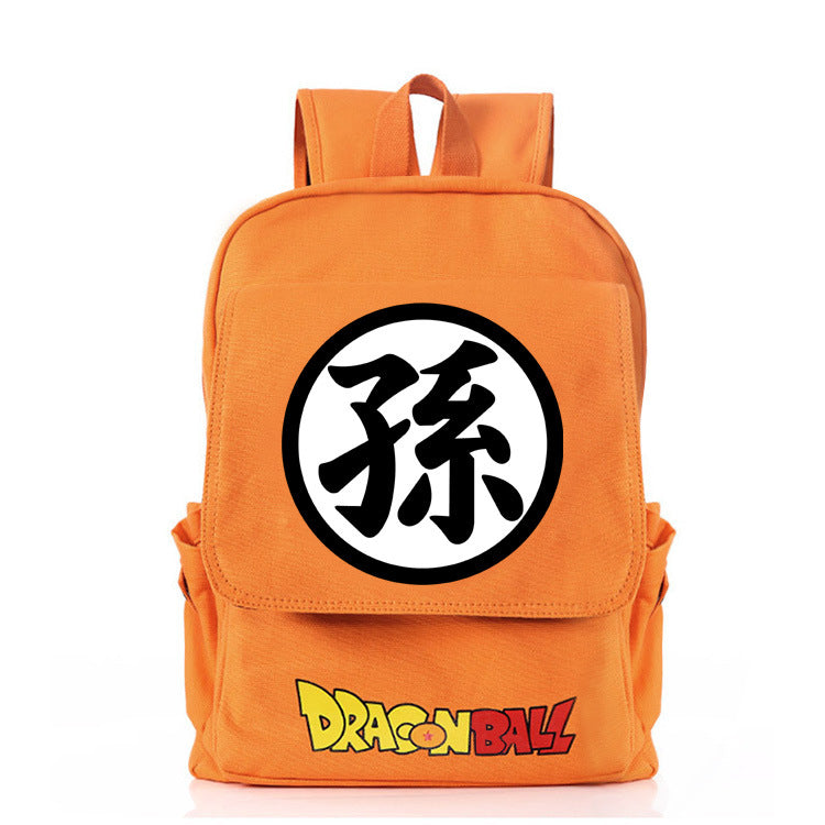 Trendy Anime Goku Canvas Backpack