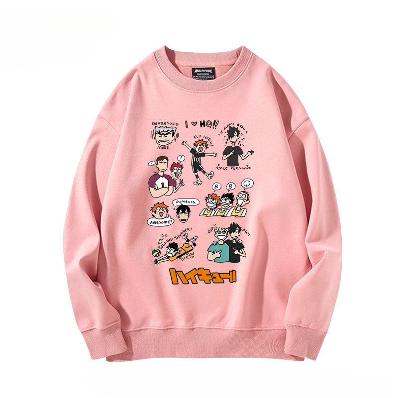Unisex Hinata Anime Crew Neck Sweatshirt
