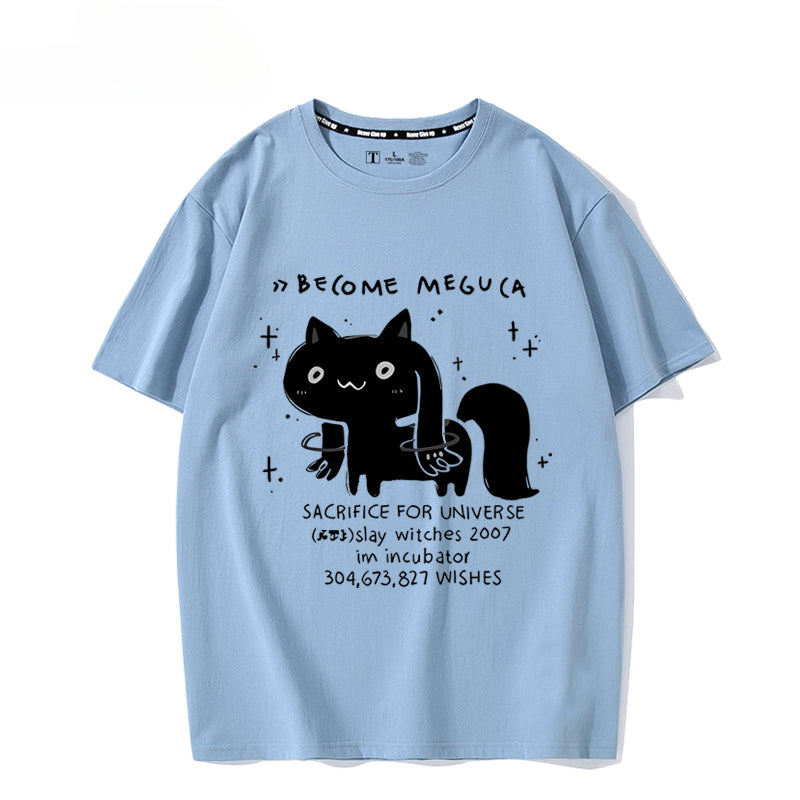 Women's Cotton Anime Short-sleeved T-shirt