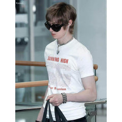 Martin Same Graphic Print White Short-sleeved T-shirt