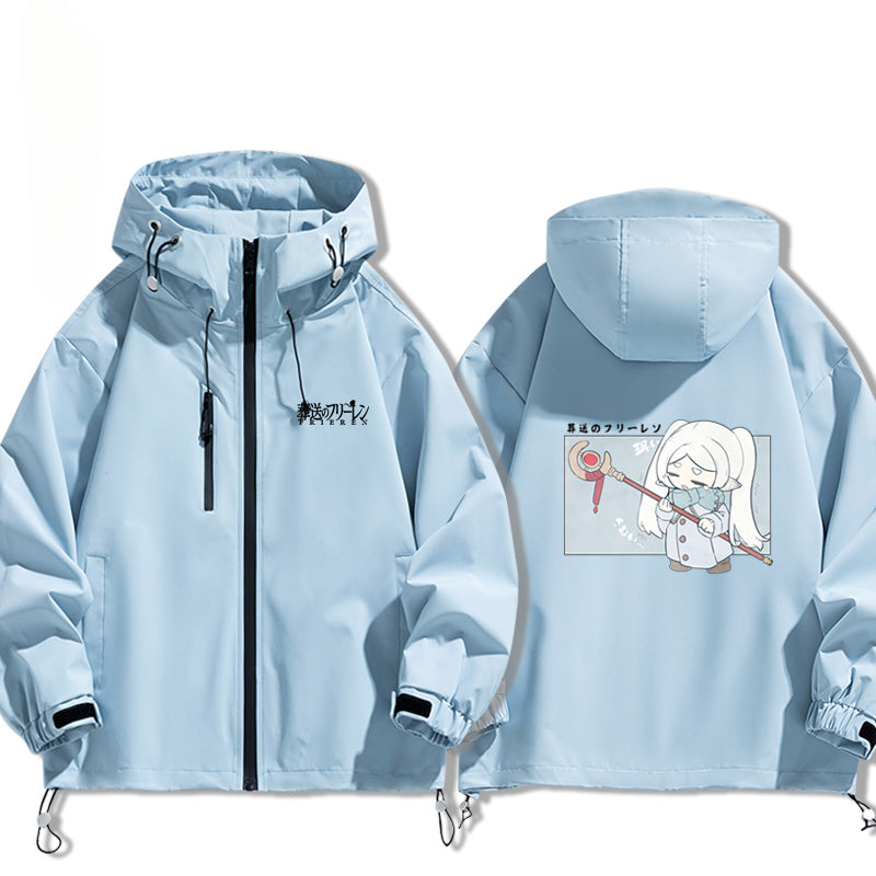 Unisex Anime Pattern Windbreaker Jacket
