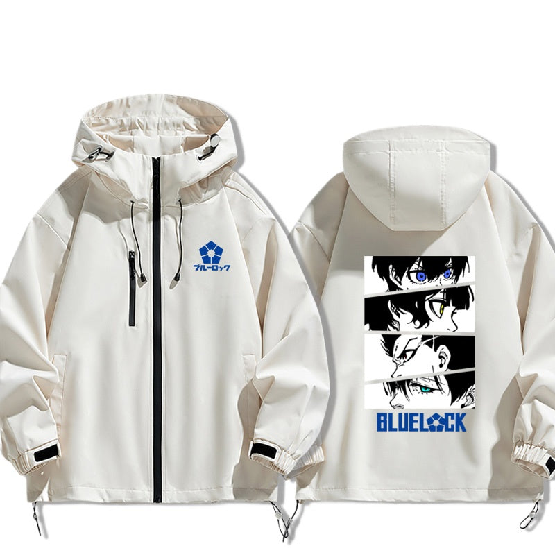 Nagi Anime Print Zipper Spring and Autumn Jacket