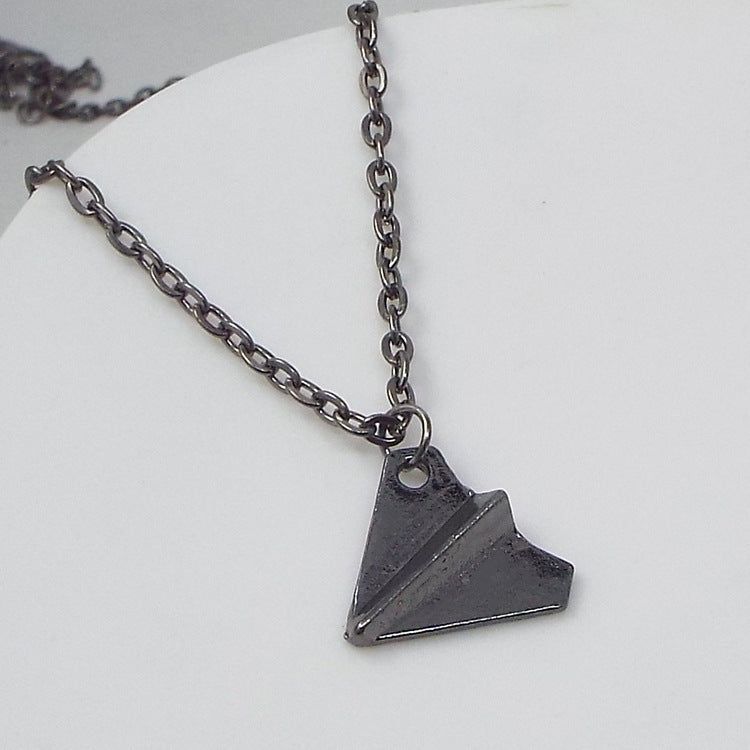 Creative 1D Paper Plane Retro Necklace