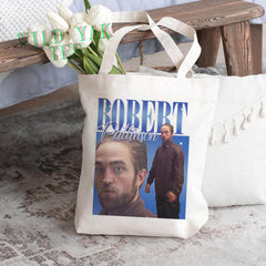 Robert Pattinson Printed Canvas Tote Bag