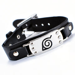 Punk Style Anime Logo Leather Bracelet