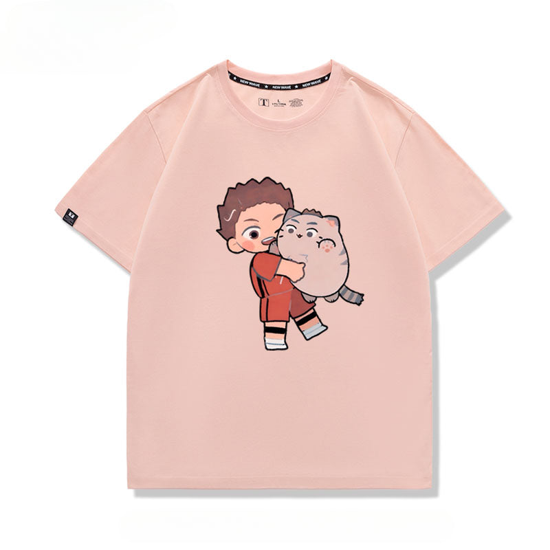 Women's Cute Anime Short-sleeved T-shirt