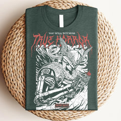 Casual Game Graphic Washed Loose T-Shirt