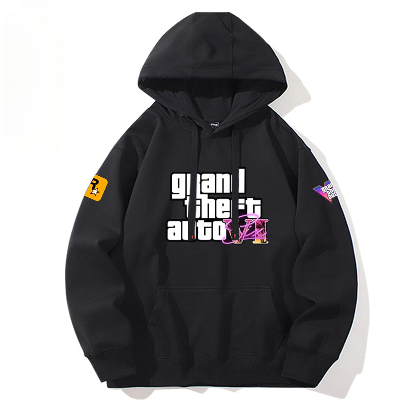 Unisex Game Logo Printed Casual Hoodie