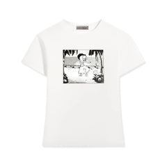 Ruka Same Graphic Slim Short-sleeved T-shirt