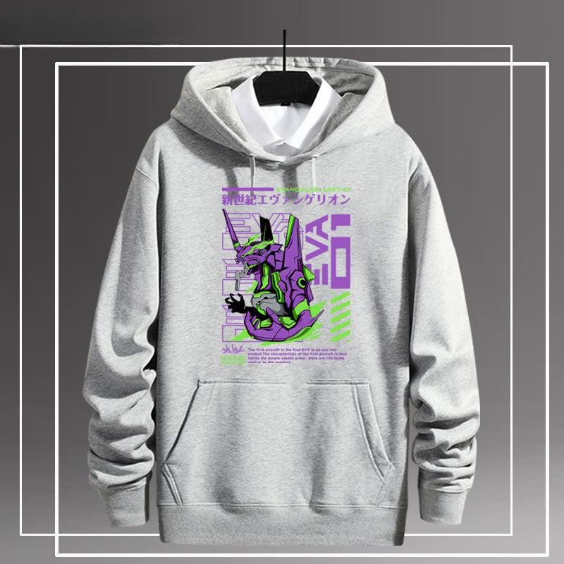 Casual EVA Graphic Loose Hoodie