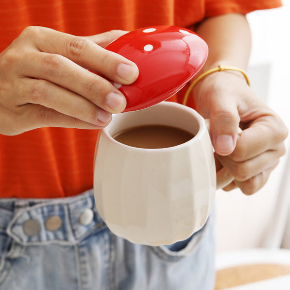 Red Mushroom Mug Coffee Cup