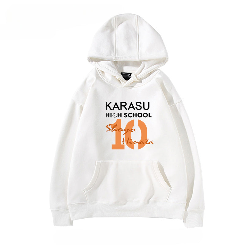 Unisex Anime Letter Cos Loose Hoodie