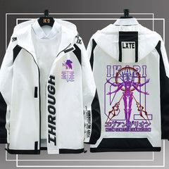 Men's Anime EVA Print Loose Jacket