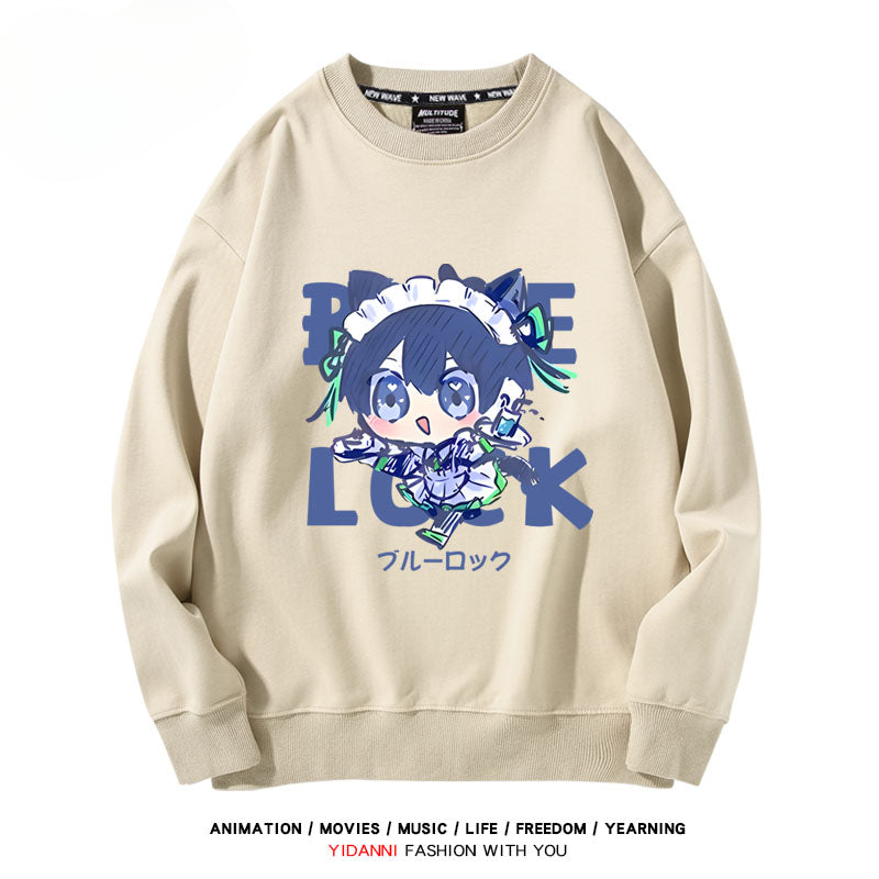 Cute Anime Pattern Crew Neck Sweatshirt
