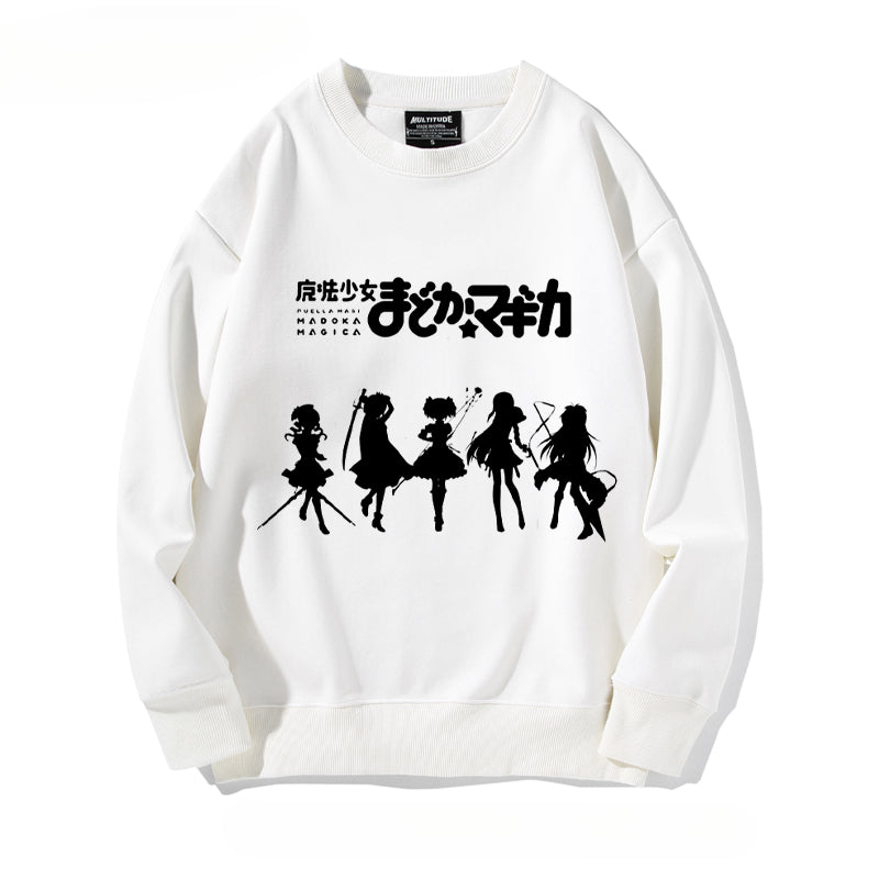Casual Cute Girls Crew Neck Sweatshirt