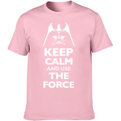 Creative Use The Force Letter Print Crew Neck T-shirt