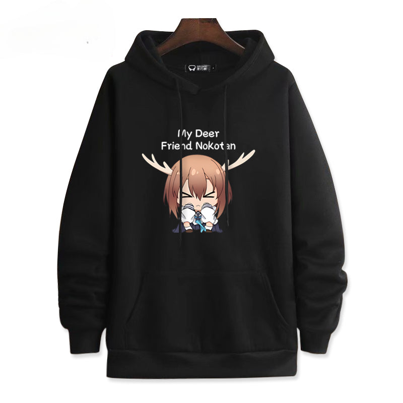 Women's Anime Graphic Print Loose Hoodie