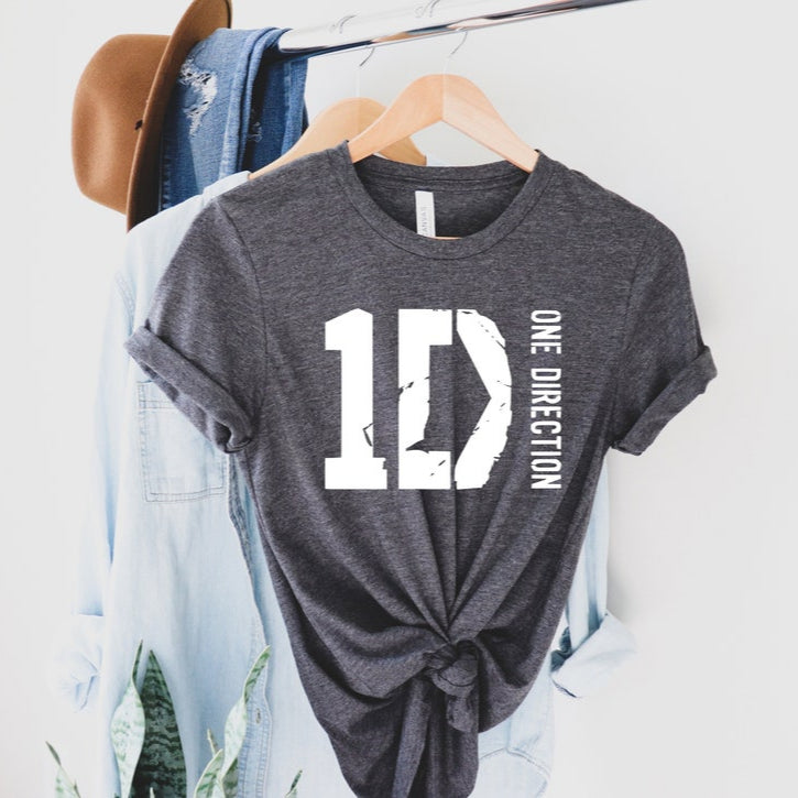 Unisex 1D Logo Print Cotton T-Shirt