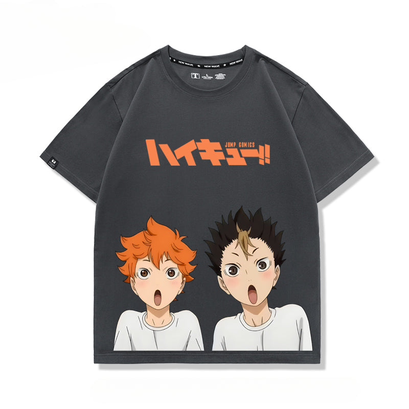 Unisex Anime Pattern Cotton Short Sleeve T-Shirt