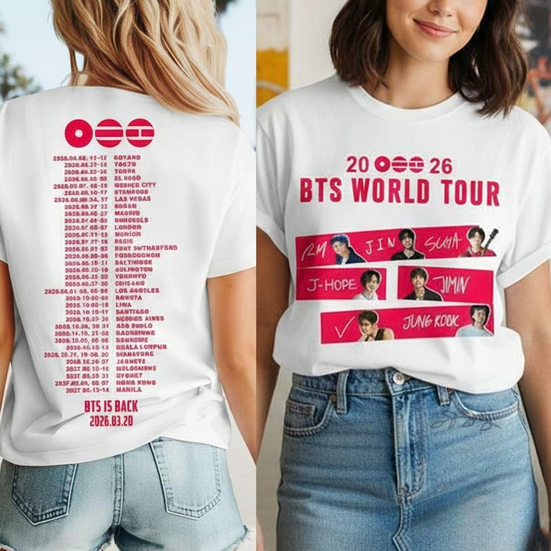 BTS 2026 World Tour Shirt Limited Edition