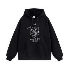 Bocchi Graffiti Printed Pullover Hoodie