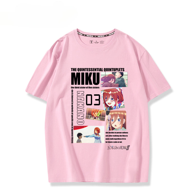 Men's and Women's Anime Short-sleeved T-shirt