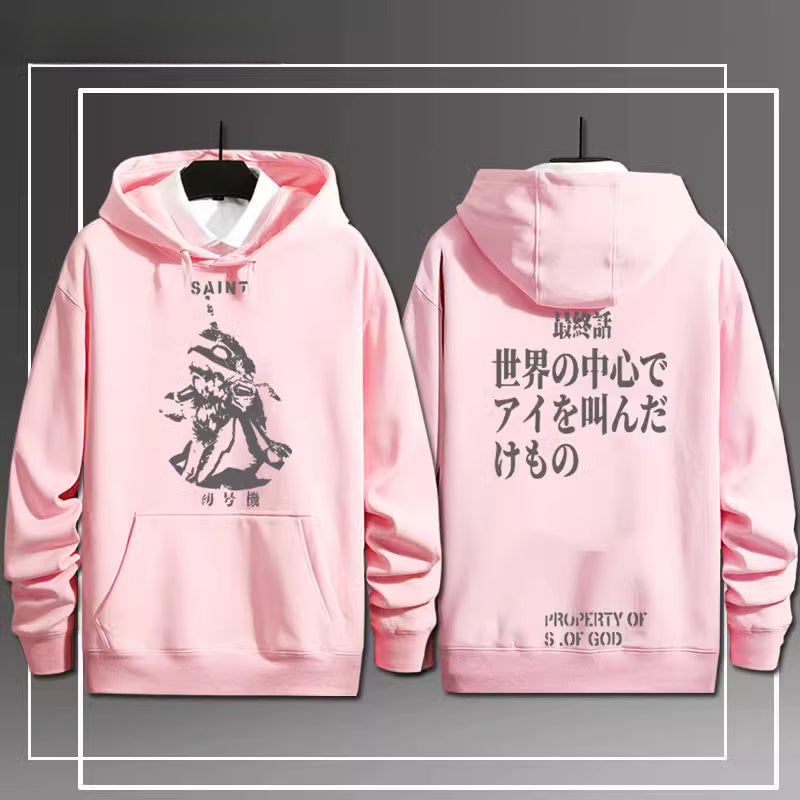 Unisex Anime EVA Cosplay Loose Hoodie