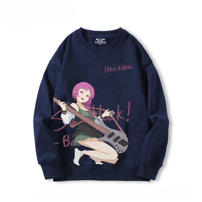 Women's Anime Crew Neck Sweatshirt