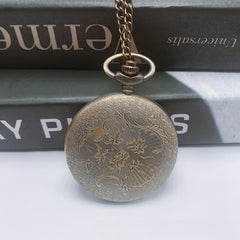 Vintage Game Pocket Watch Necklace