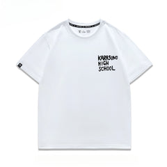 Karasuno High Letter Short-sleeved T-shirt