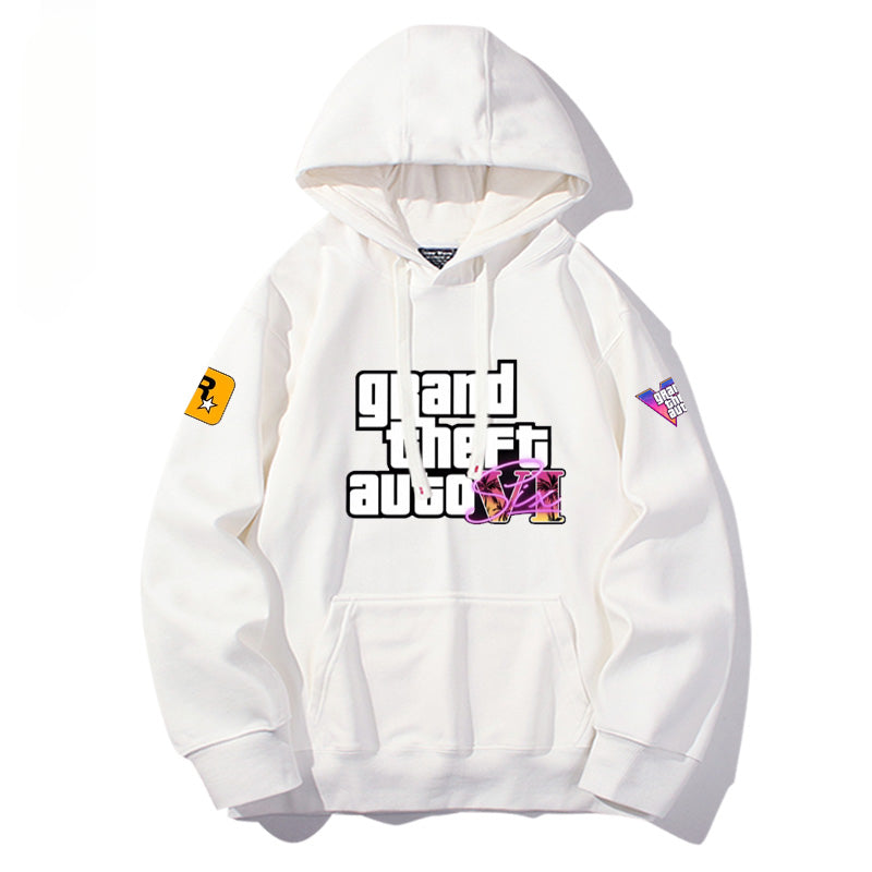 Unisex Game Logo Printed Casual Hoodie