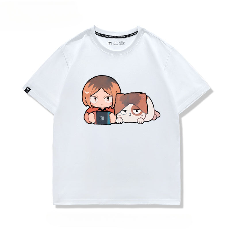 Women's Cute Anime Short-sleeved T-shirt