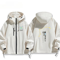 Trendy Game Printed Zipper Outdoor Jacket