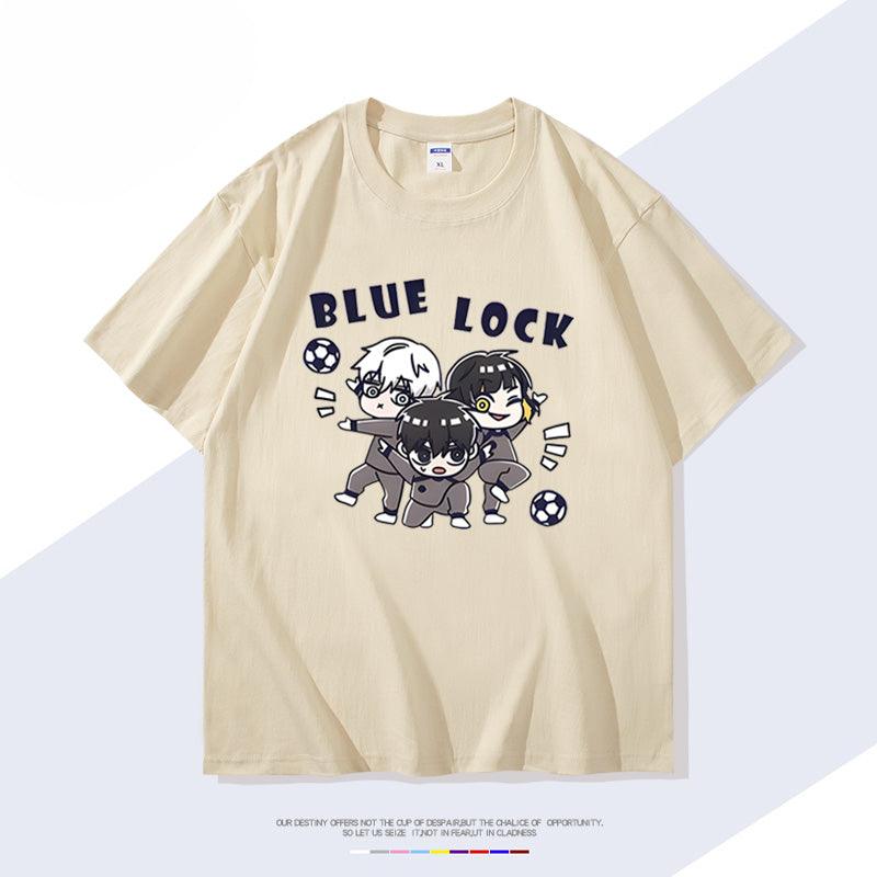 Casual Anime Logo Print Short-sleeved T-shirt