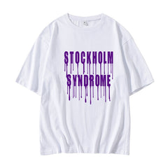 Versatile Printed Crew Neck Short-sleeved T-shirt