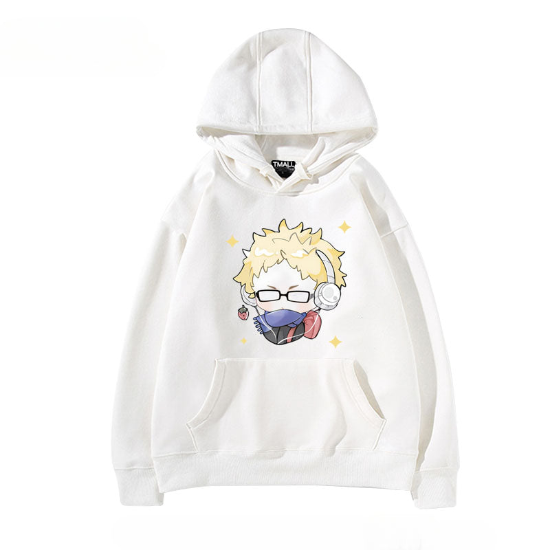 Women's Anime Pattern Print Casual Hoodie