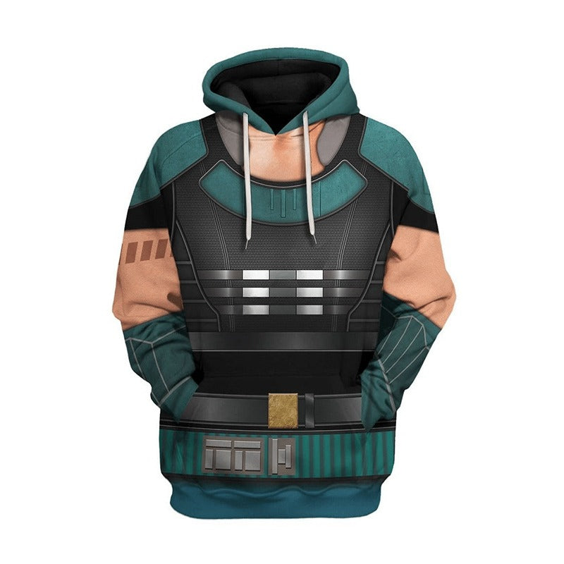 Unisex Comic 3d Print Cosplay Zipper Hoodie